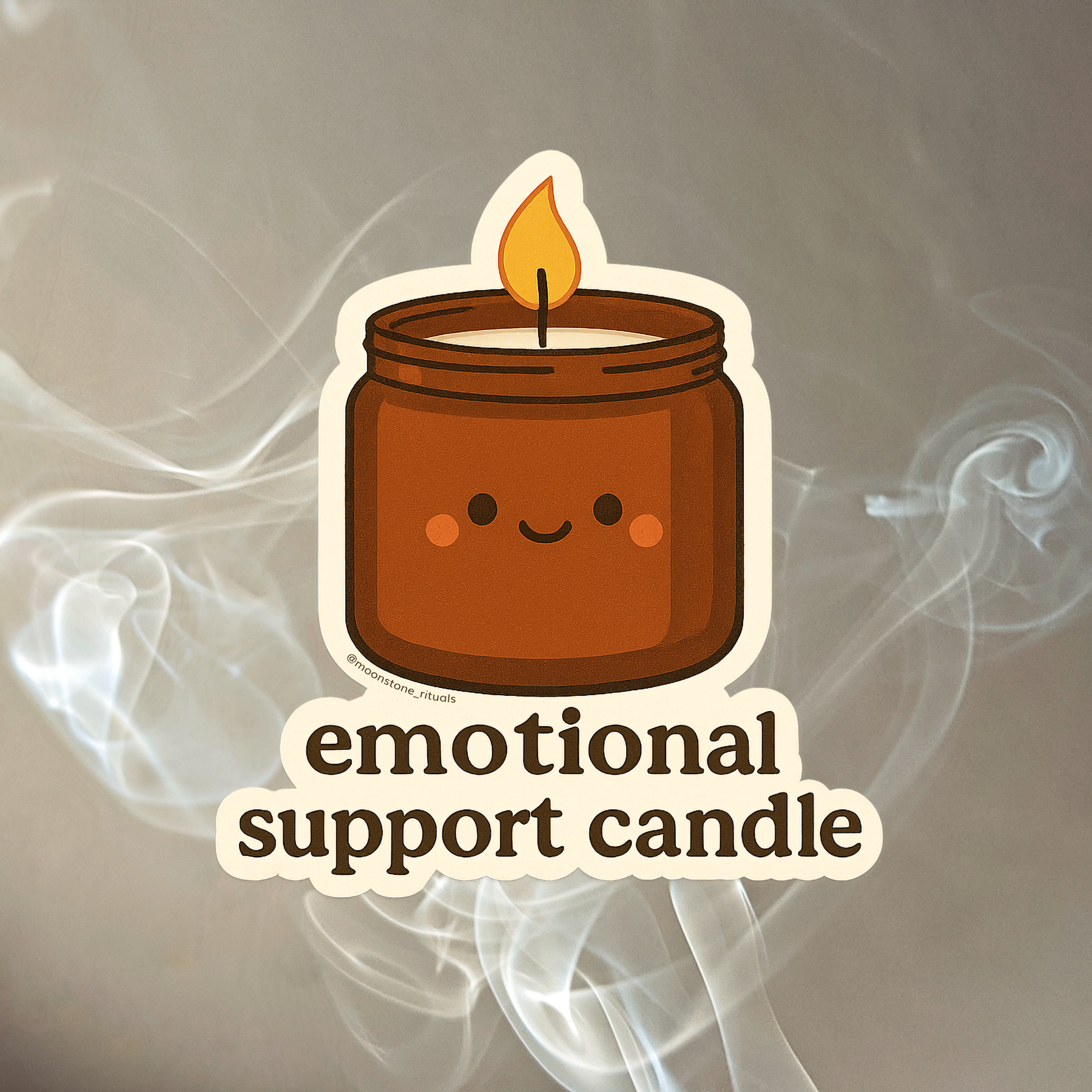 'Emotional Support Candle' Sticker