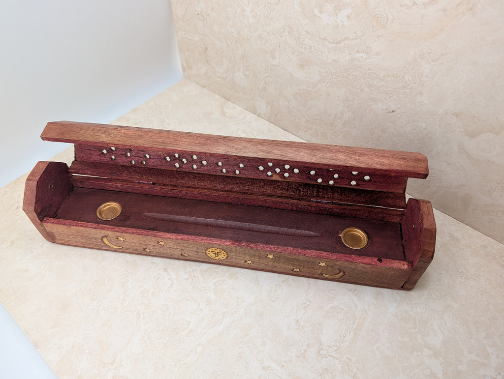 Carved Wooden Incense Storage Box