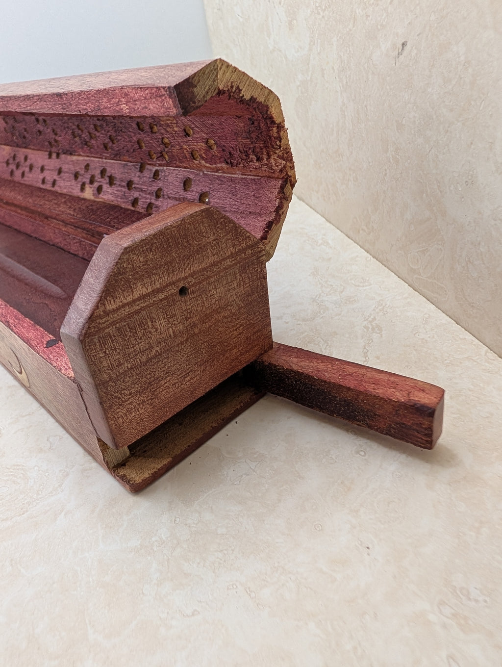 Carved Wooden Incense Storage Box