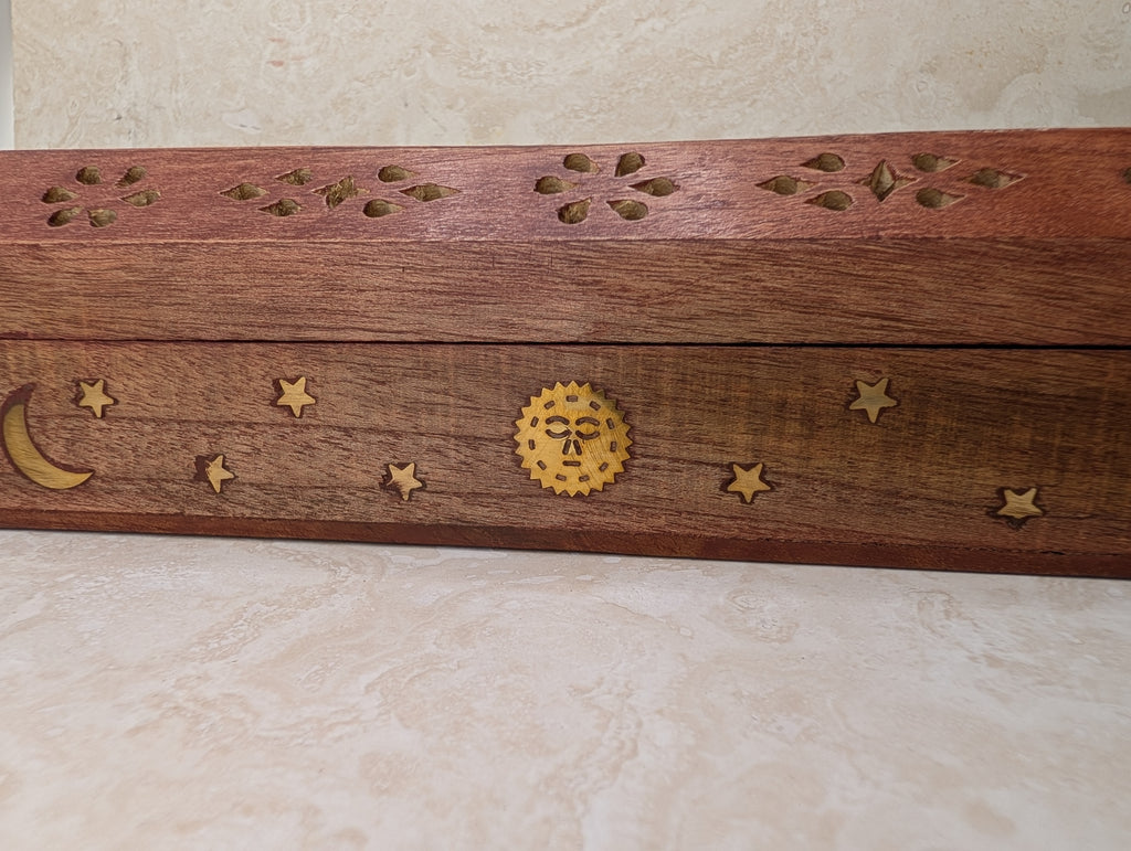 Carved Wooden Incense Storage Box