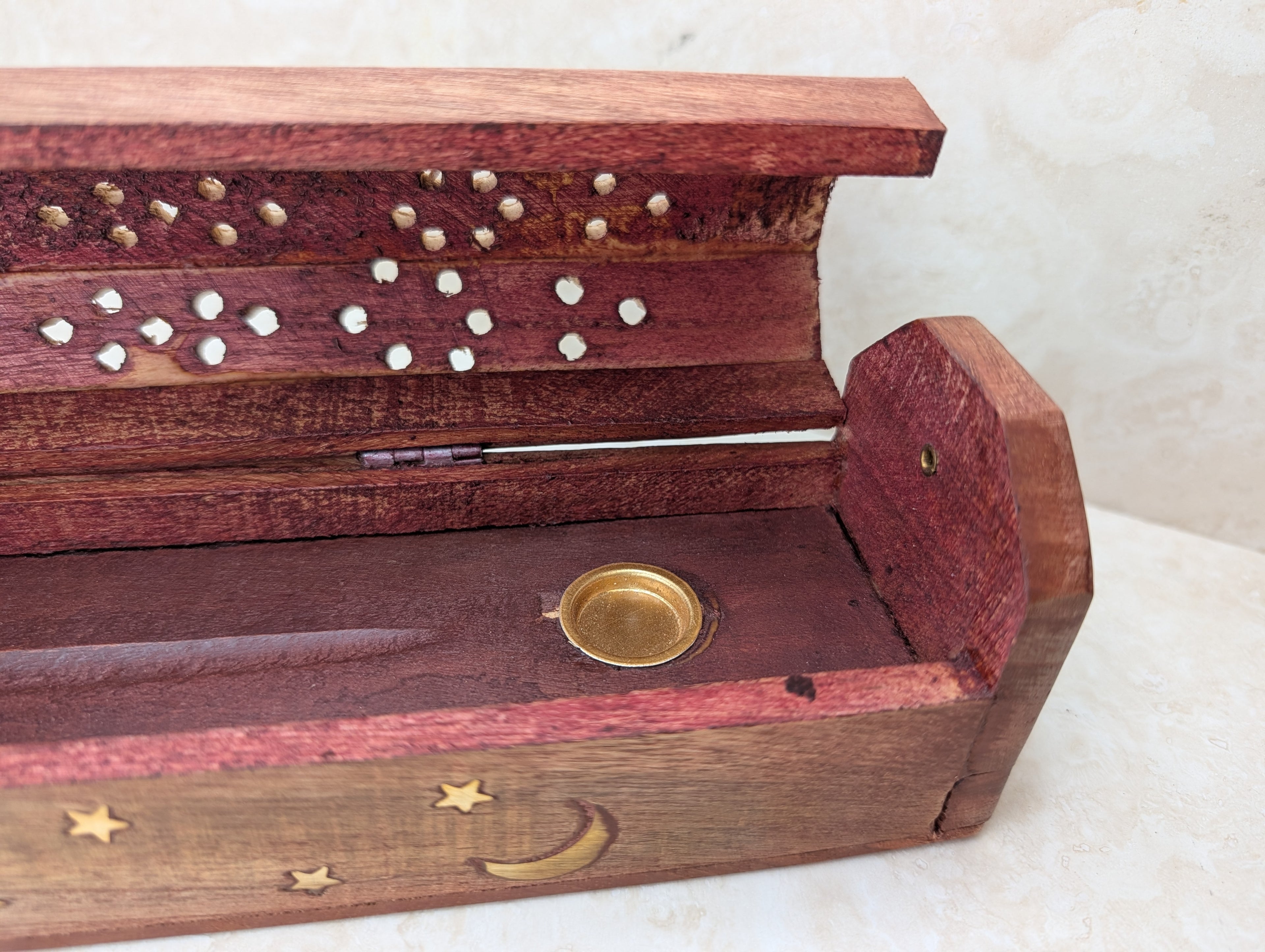 Carved Wooden Incense Storage Box