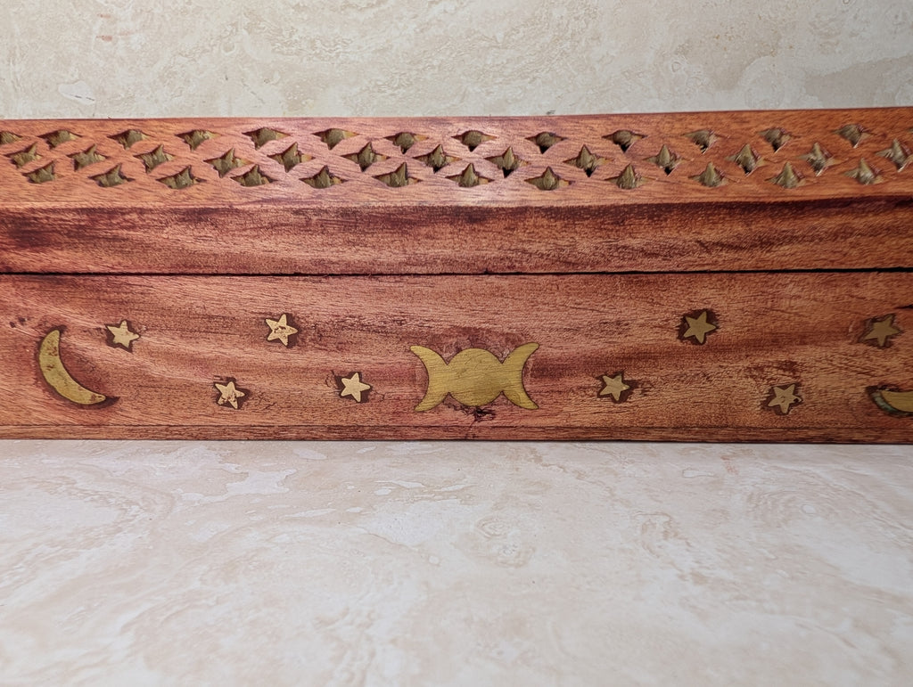 Carved Wooden Incense Storage Box