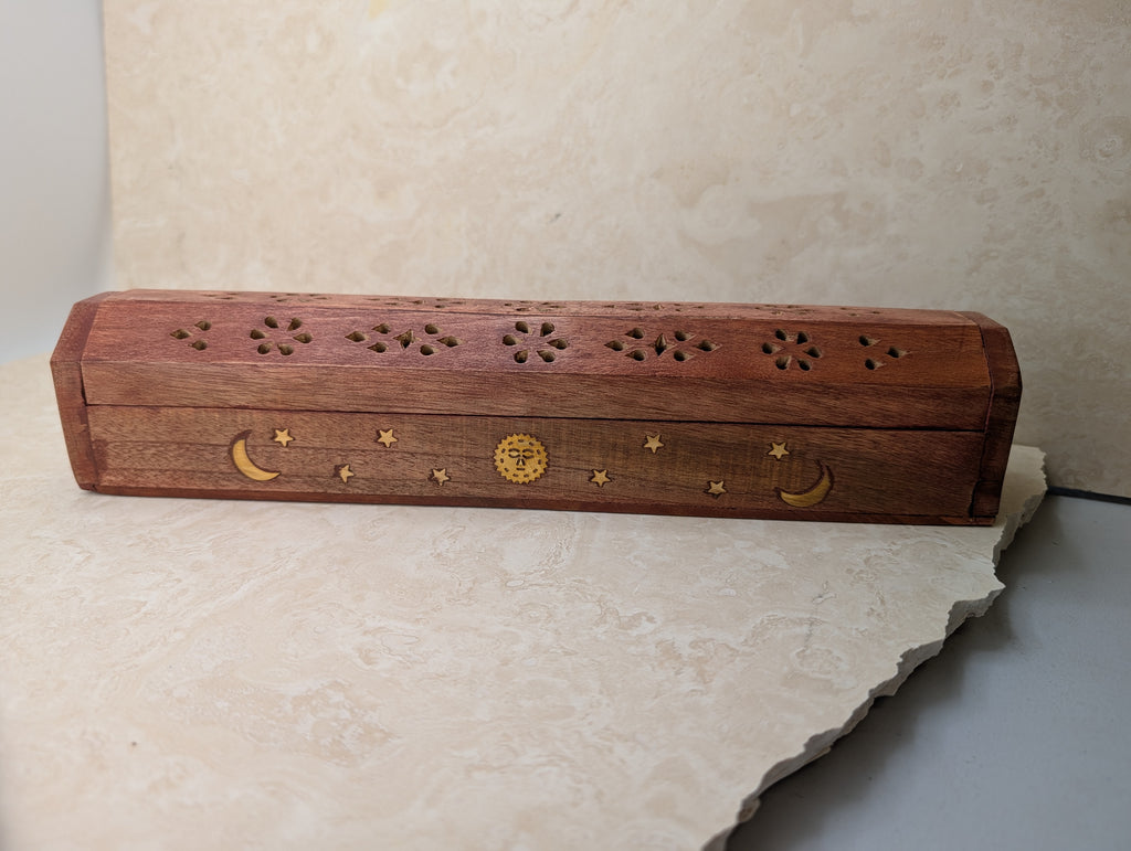 Carved Wooden Incense Storage Box