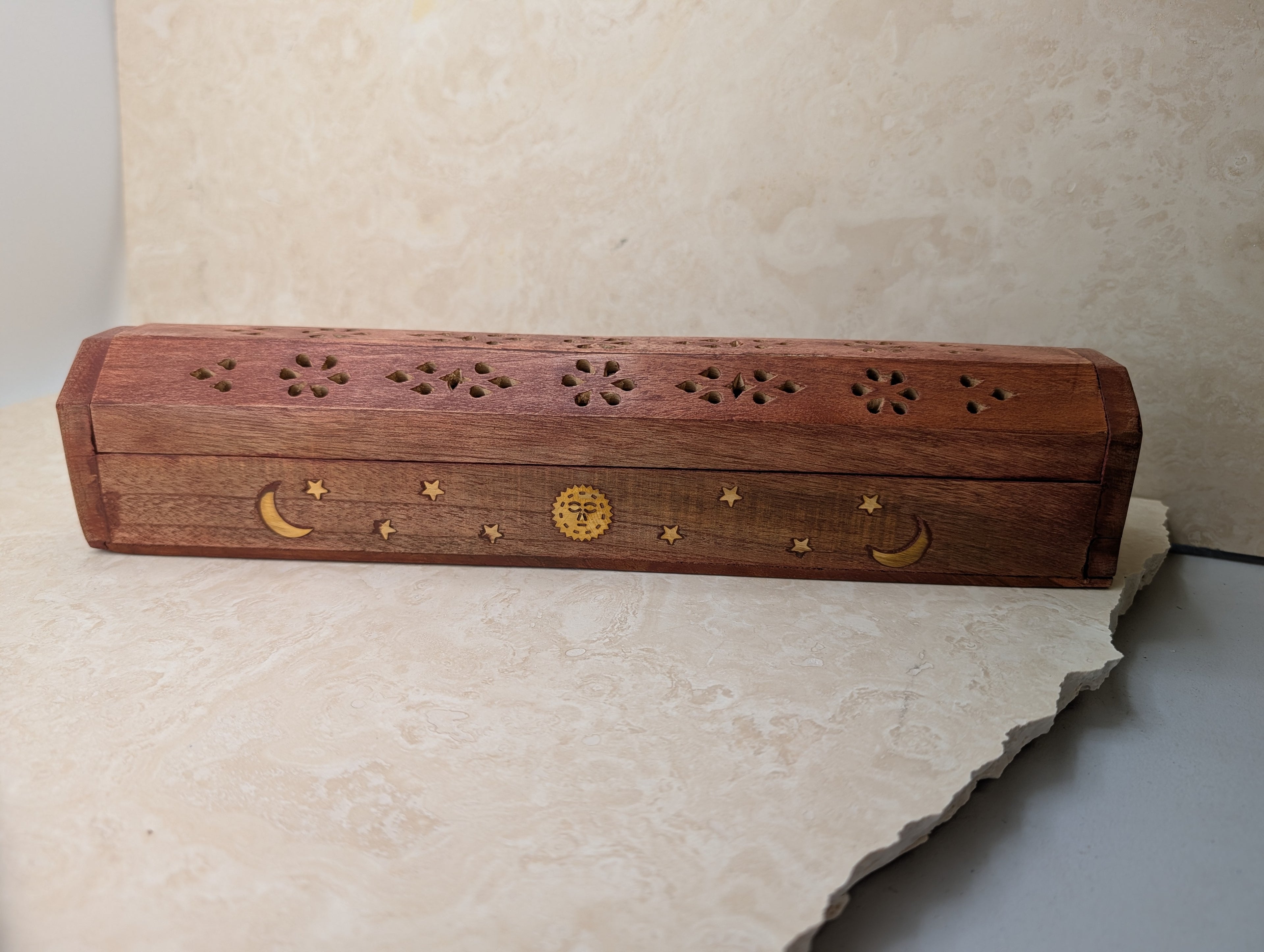 Carved Wooden Incense Storage Box
